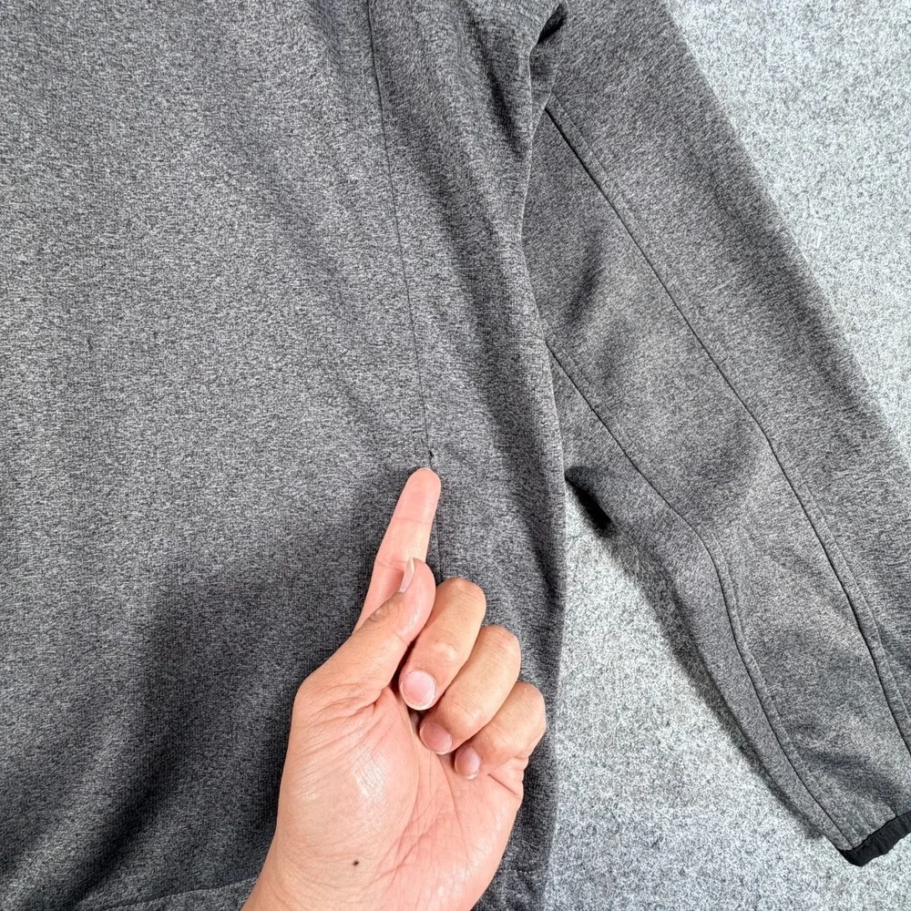 The North Face Jacket Mens XL Gray Full Zip Fleece Lined Mock Neck Lightweight